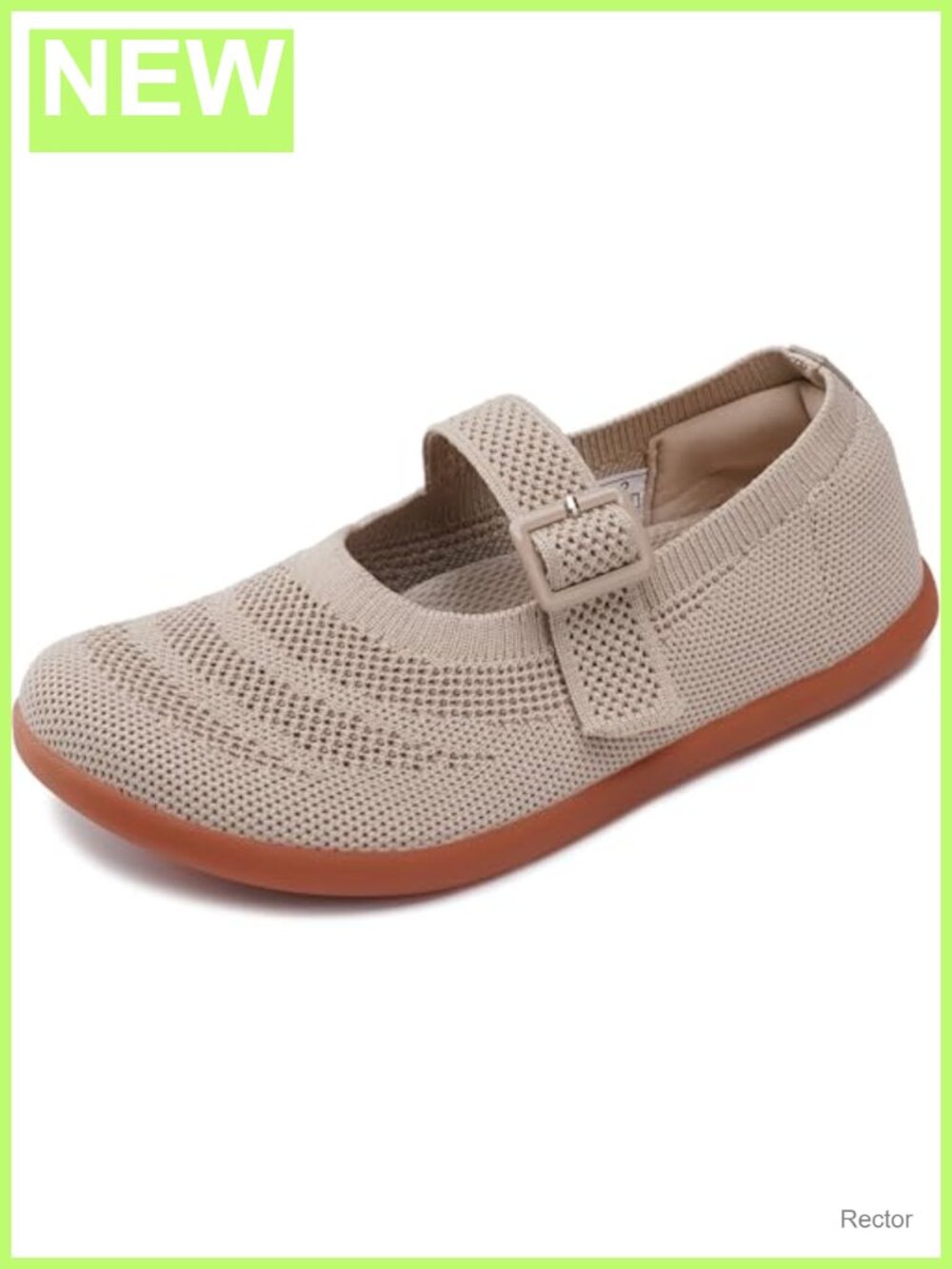 Girls Wide Toe Box Barefoot Mary Jane Flats Knit Zero Drop